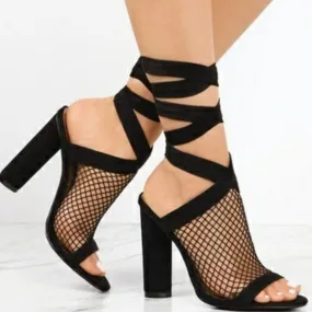 Andrea – High Heel Lace-Up Sandals