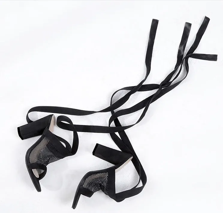 Andrea – High Heel Lace-Up Sandals