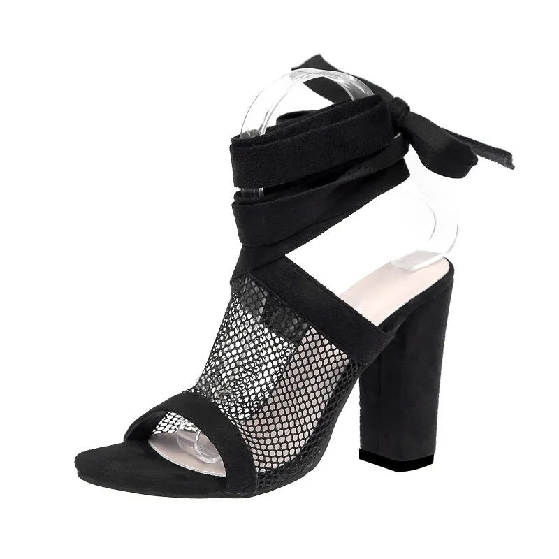 Andrea – High Heel Lace-Up Sandals
