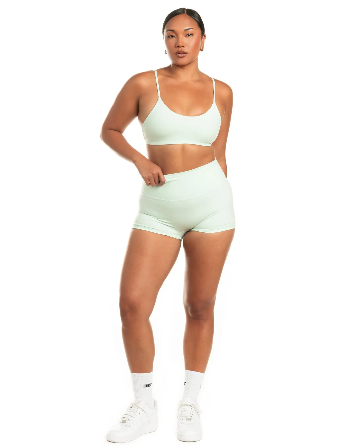 Aura SF Micro Shorts - Soft Jade