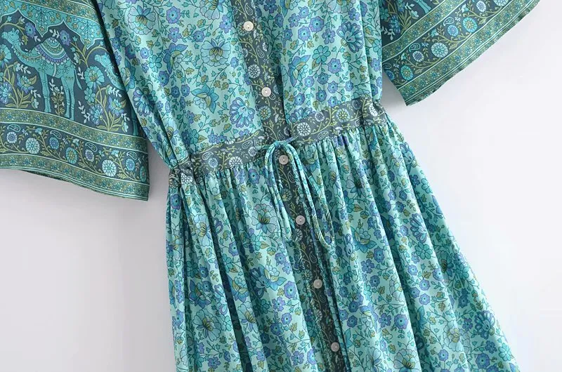 Boho Maxi Dress, Gown, Adrienne Oasis and Desert