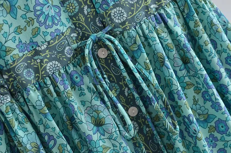 Boho Maxi Dress, Gown, Adrienne Oasis and Desert