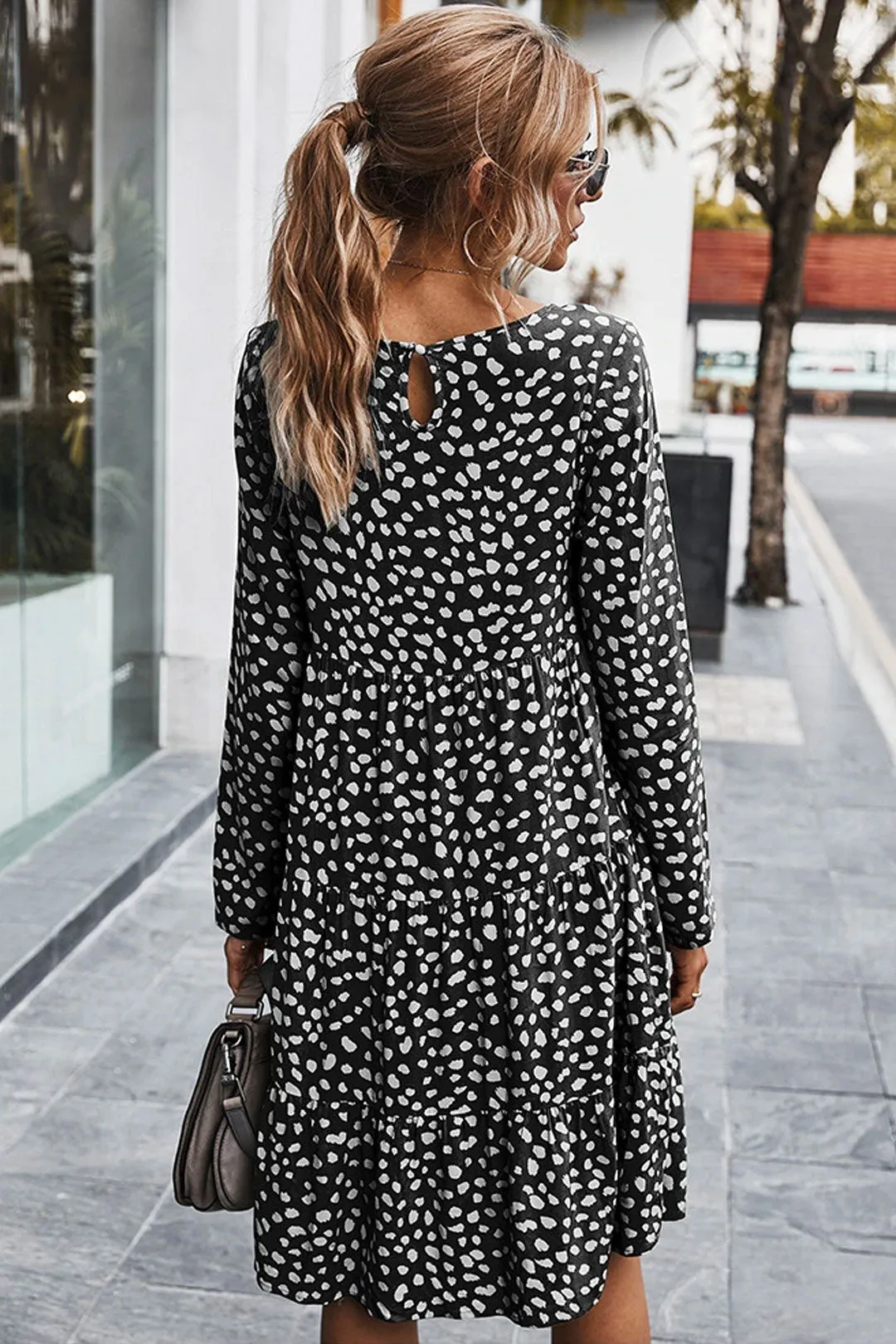 Boho Midi Dress, Ellie Black