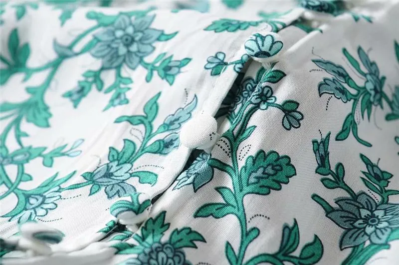 Boho Midi Dress, Strappy Fresh Mint Green