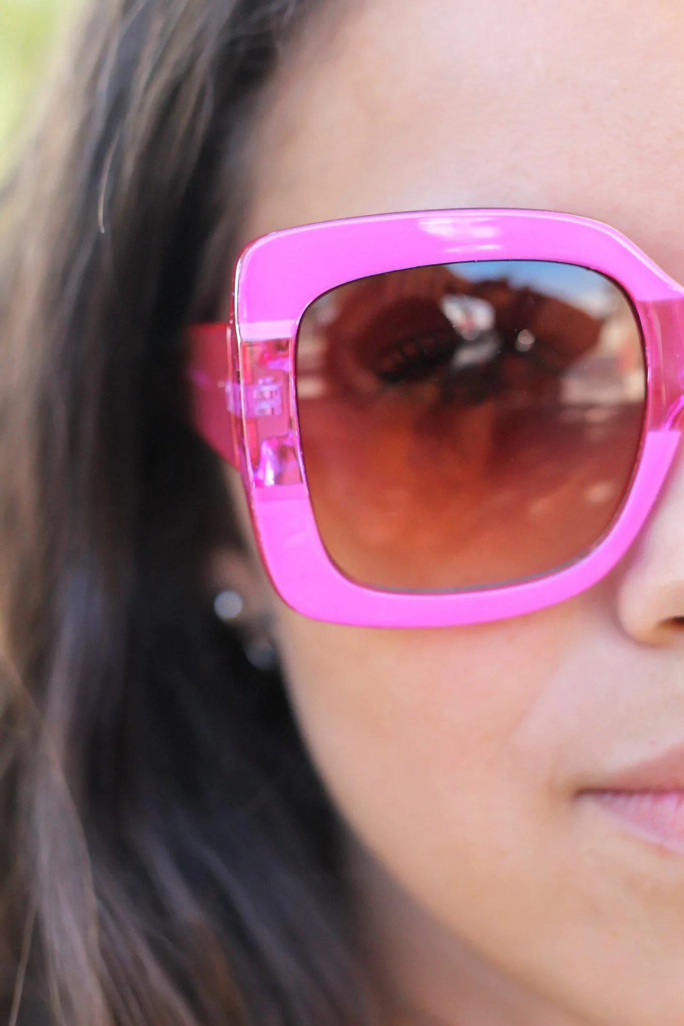 Candy Pink Bold Sunglasses