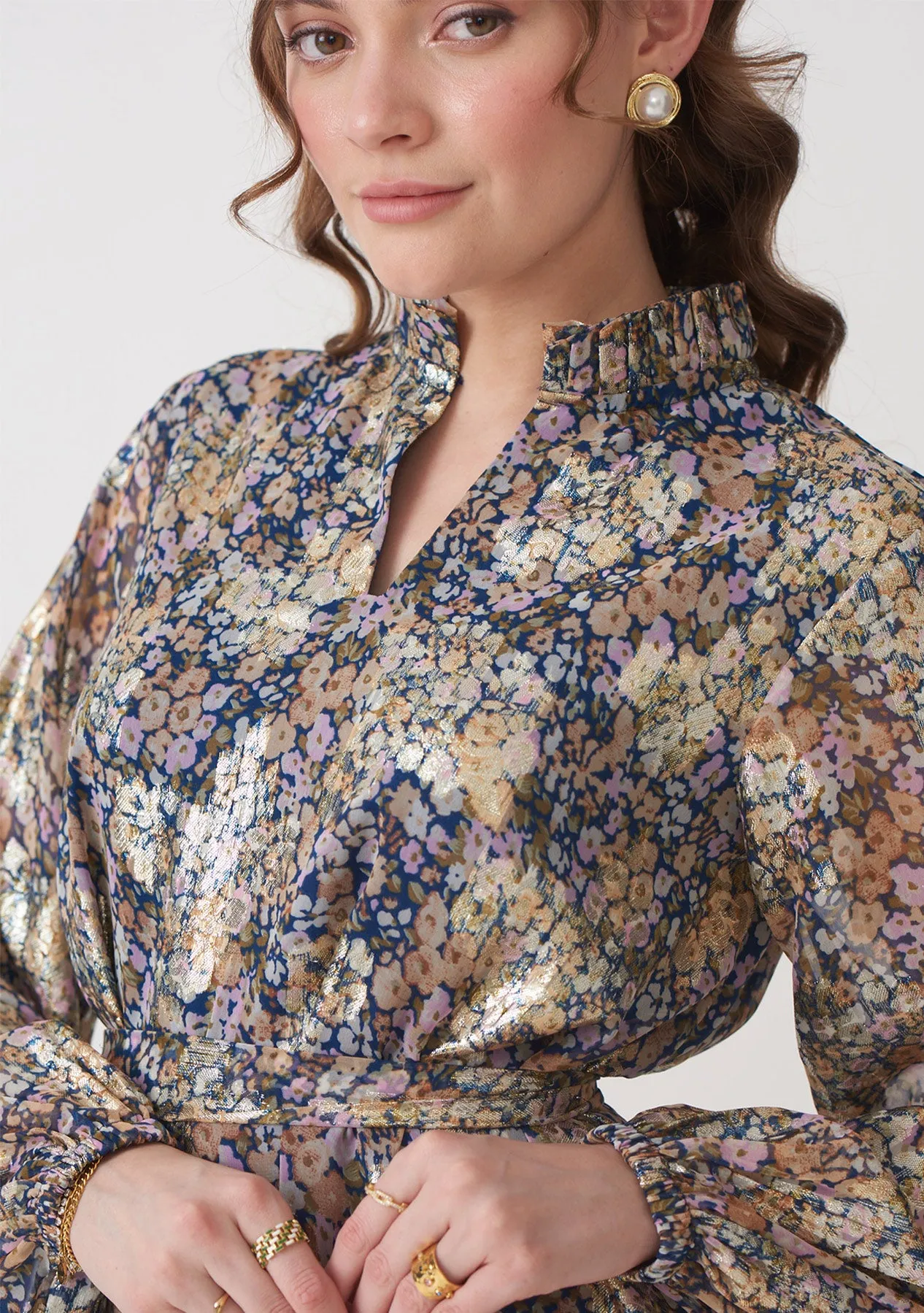 Classy Georgette Floral Printed Mini Dress - Women