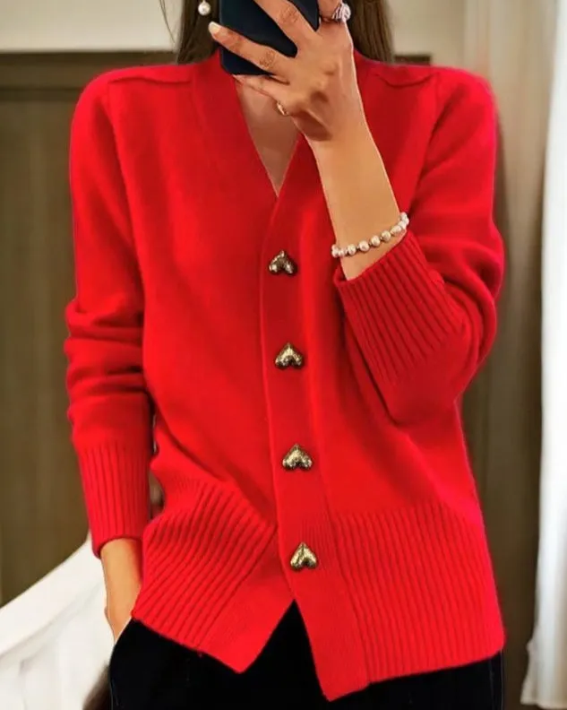 Elina | Cardigan with Heart-Shaped Buttons