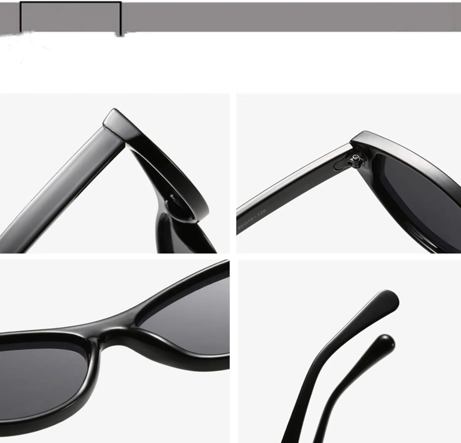 Fashion Small One Piece Sunglasses Women Vintage Cat Eye Sun Glasses for Female Punk Shades Uv400