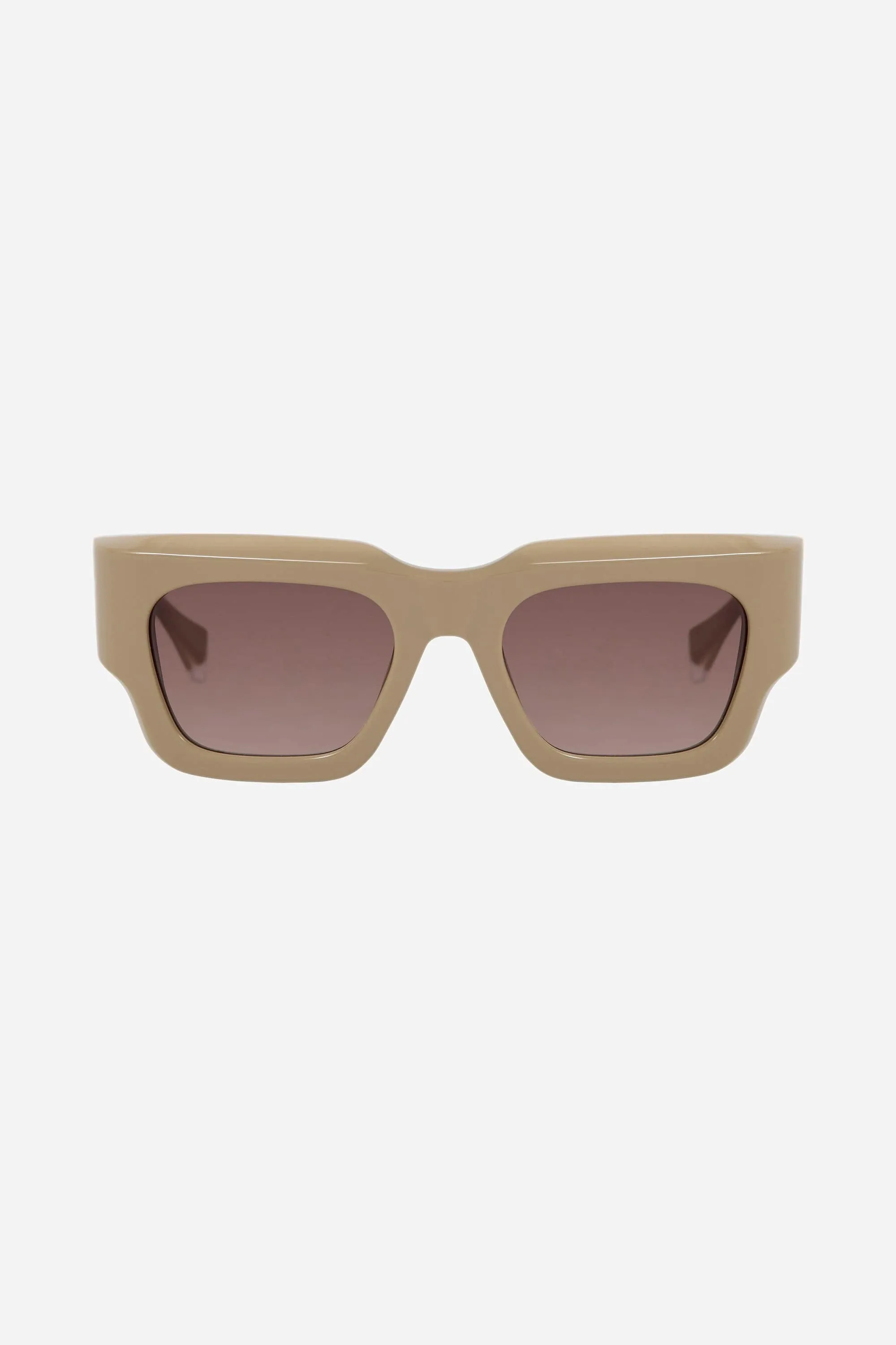 Gigi Studios nude squared bold sunglasses