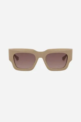 Gigi Studios nude squared bold sunglasses