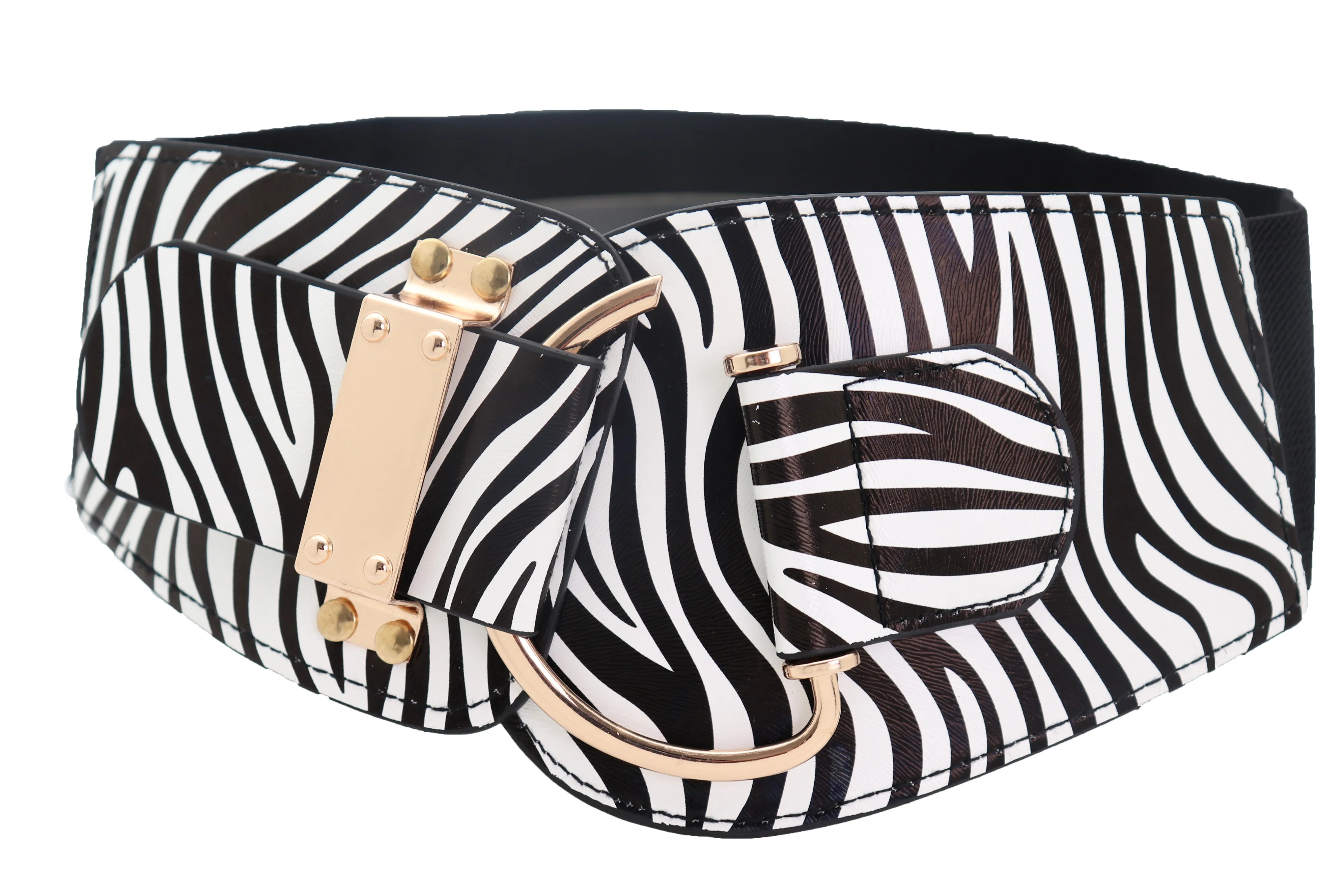 Gold Metal Twisted Braided Beads Belt M L XL
