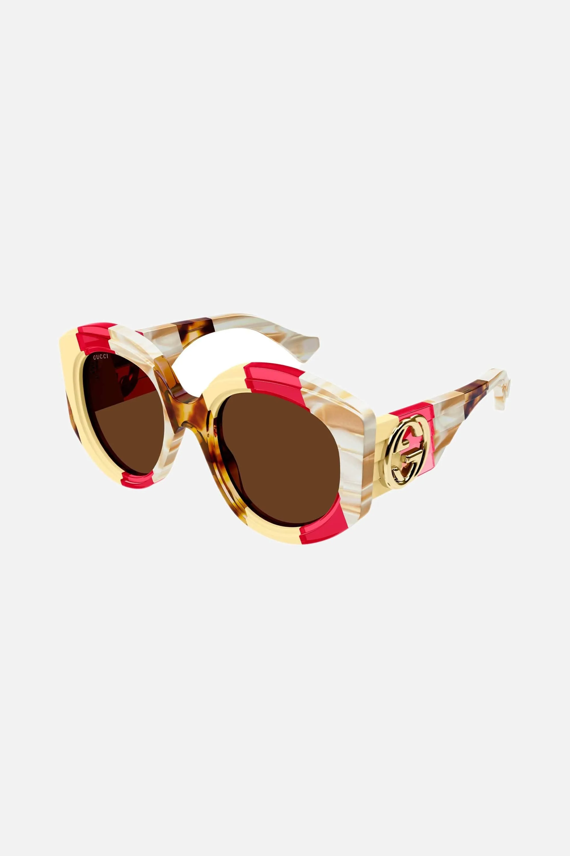 Gucci round bold multicolor sunglasses