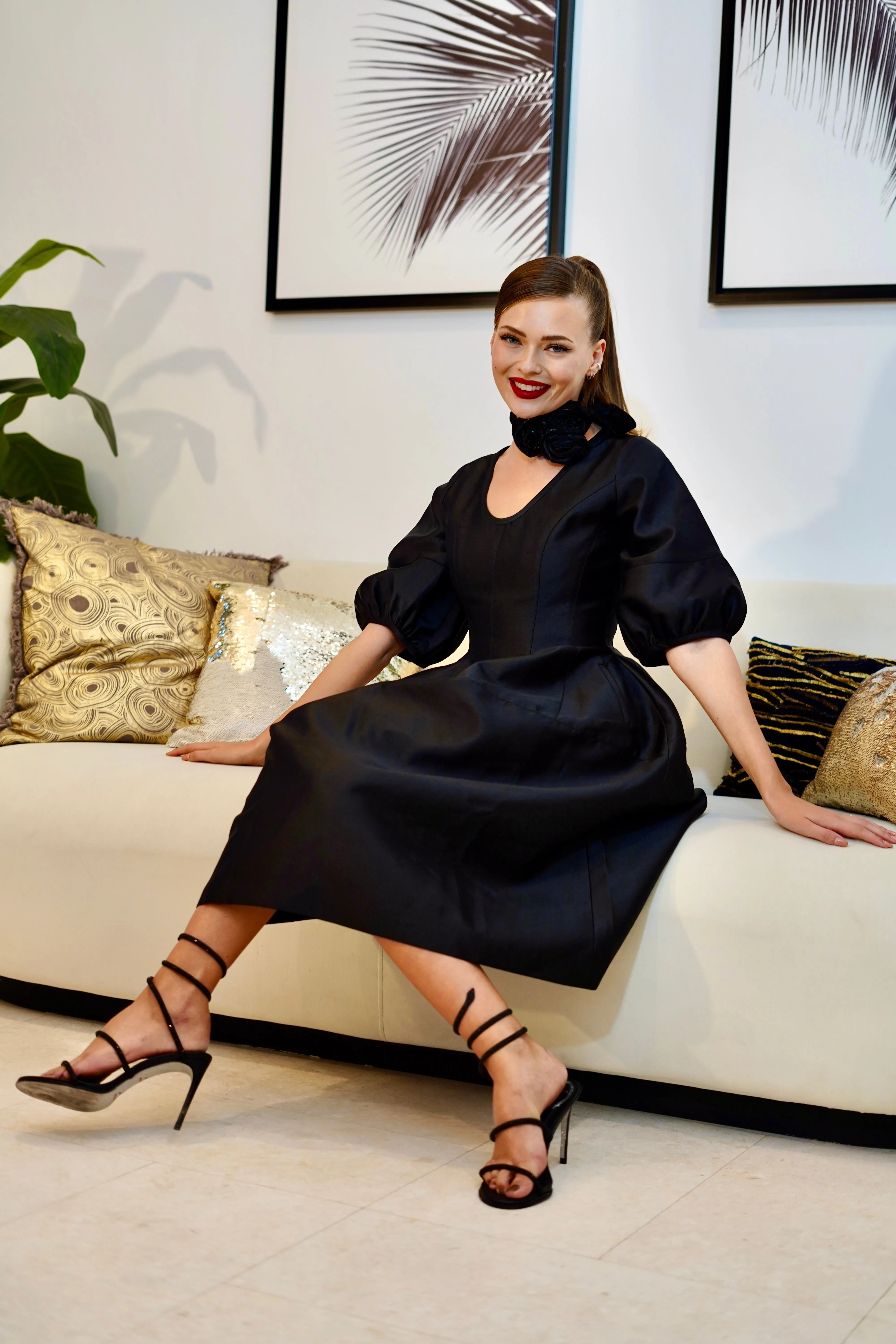 Hana Black Dress