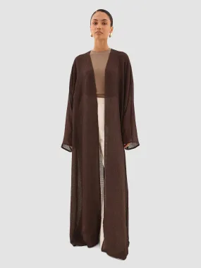 Hind Long Cardigan - Ash Brown