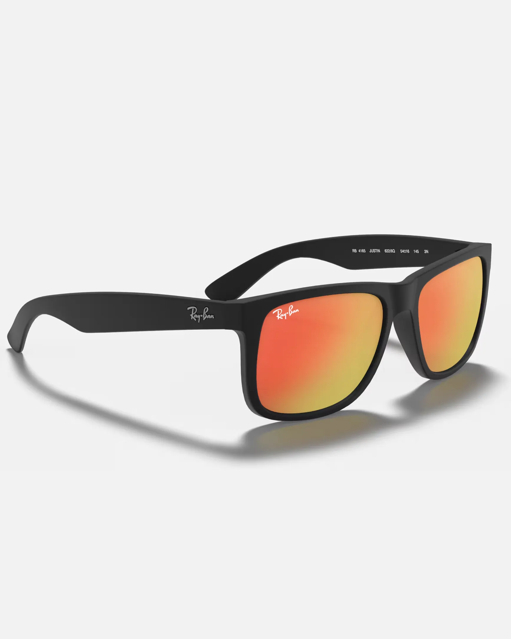 Justin Colour Mix Sunglasses in Matte Black & Red