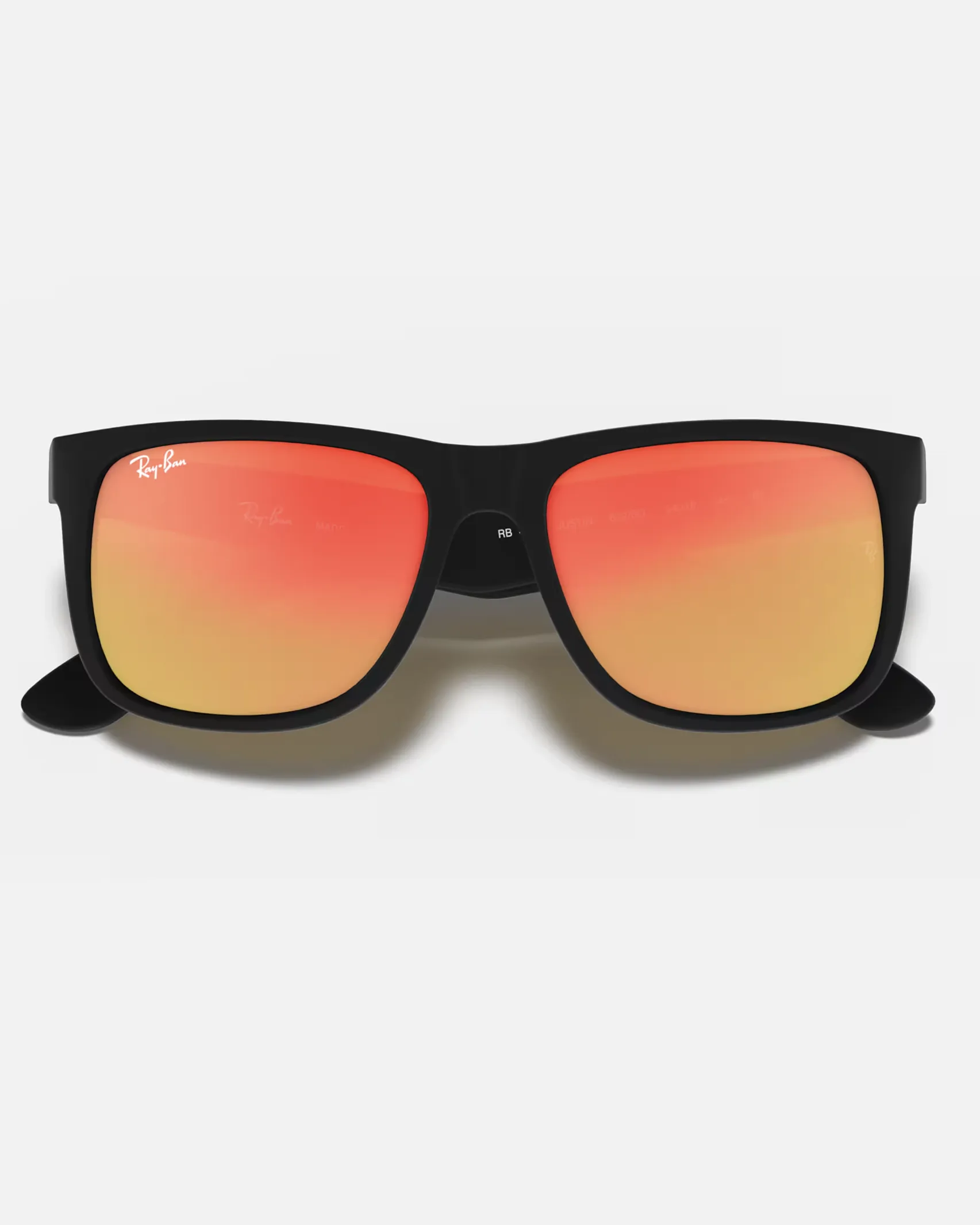 Justin Colour Mix Sunglasses in Matte Black & Red