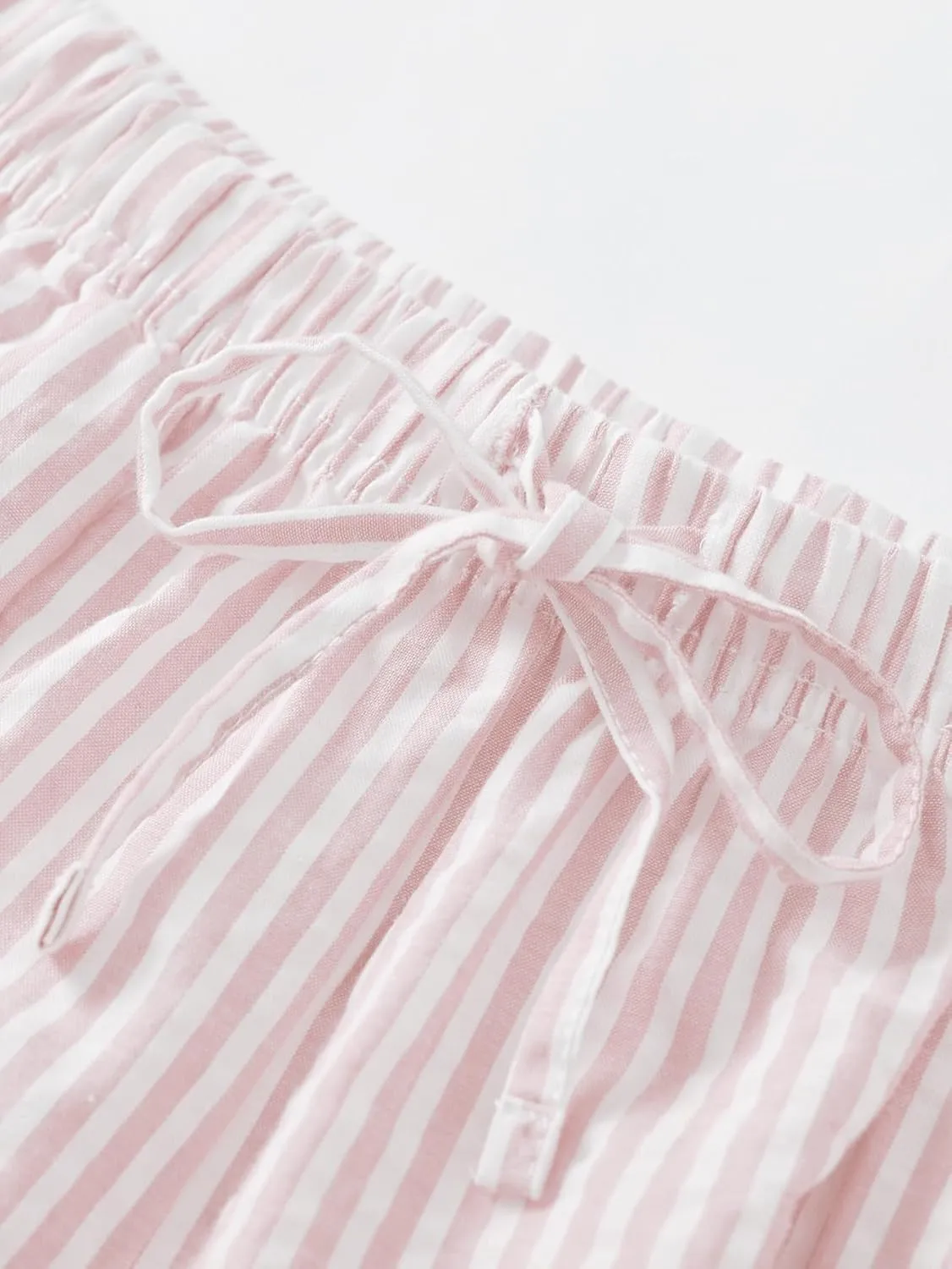 Latuza Women's Cotton Pajama Shorts Soft Seersucker Sleep Shorts Pack