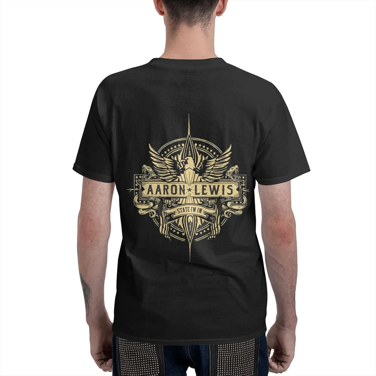 Men T Shirt Short Sleeve Crewneck Tee Summer Beach Tops Comfortable Cotton Shirt