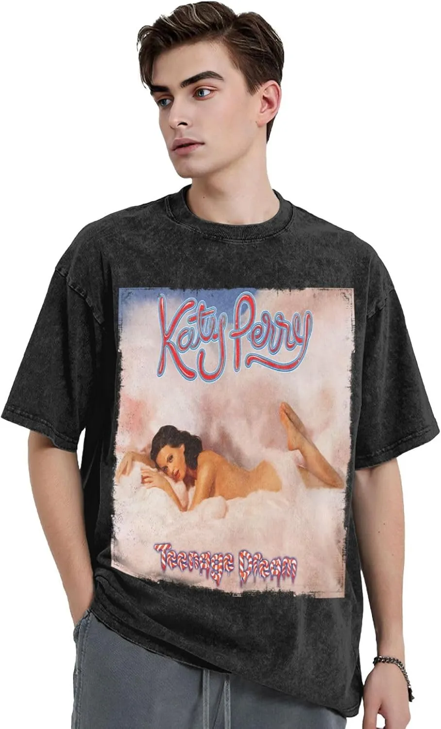 Men T Shirt Short Sleeve Crewneck Tee Summer Beach Tops Comfortable Cotton Shirt