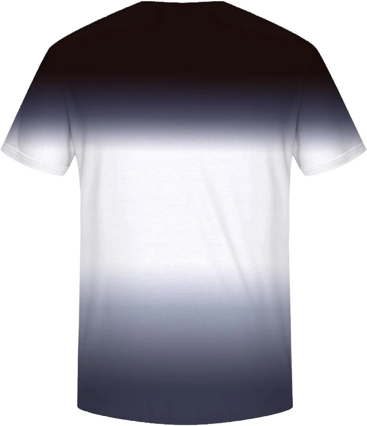 Men's Casual Gradient Color T Shirt Short Sleeve Crew Neck Loose Fit Comfortable Tee Stylish Dating Summer Top Big and Tall
