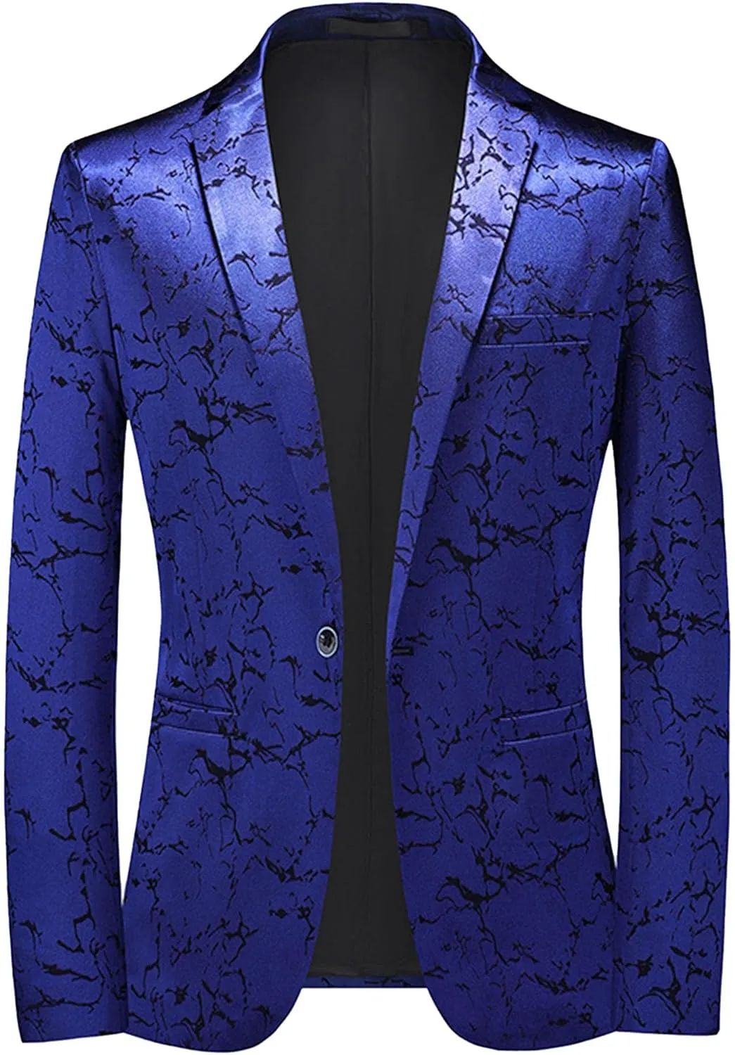 Men's Floral Tuxedo Suit Jacket Dress Dinner Party Prom Blazer Business Notched Lapel Slim Fit Stylish Jackets