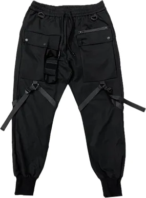 Men's Jogger Cargo Pants Streetwear Stylish Slim Fit Zipper Feet Pant Ankle Casual Harem Pants with Pocket