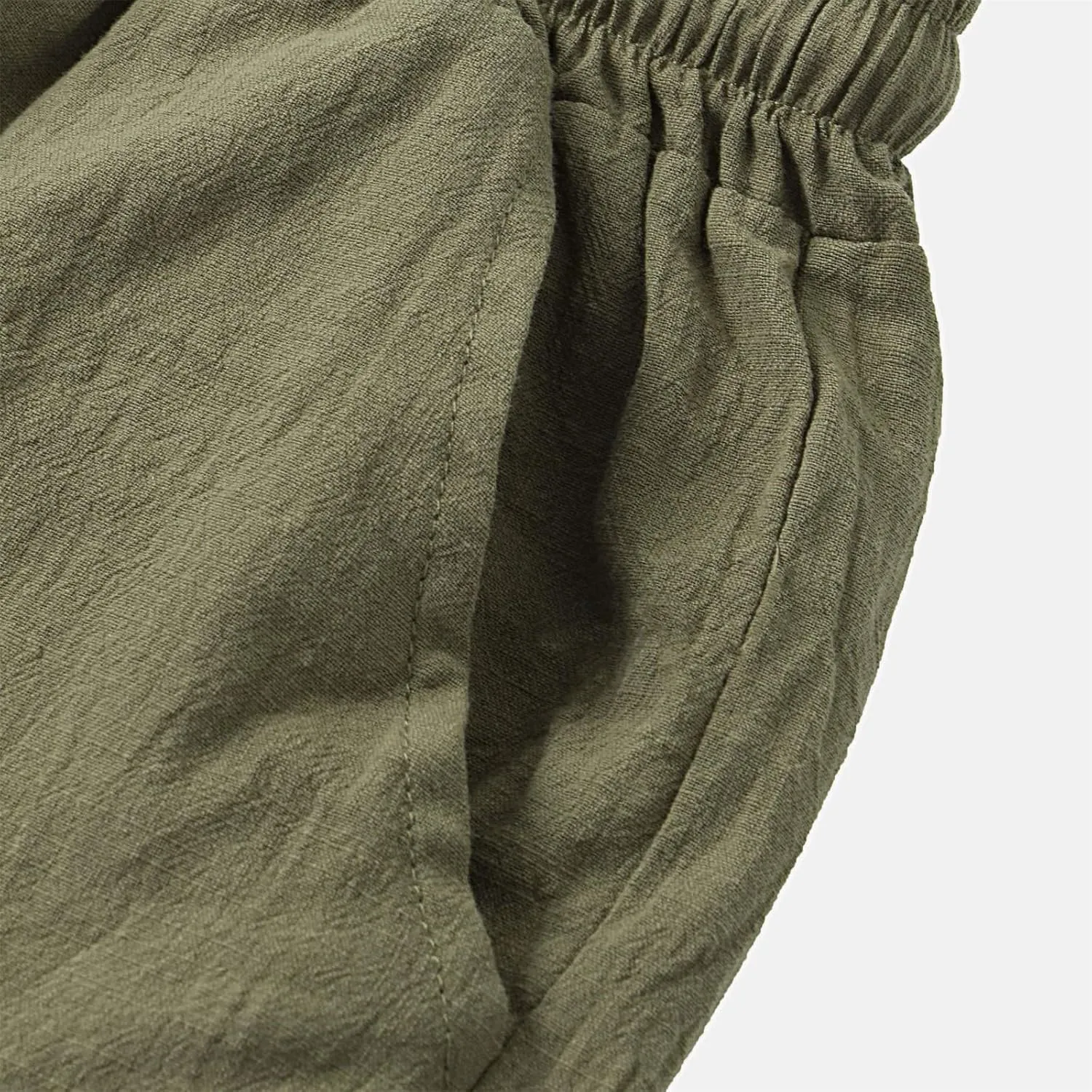 Mens Linen Shorts Slim Fit High Waisted Cotton Breathable Shorts Lightweight Plain Workout Trendy Lounge Soft Cotton Shorts