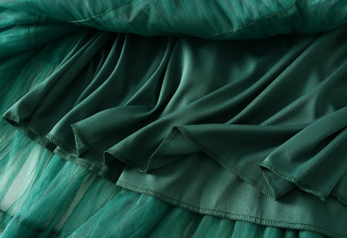 Mesh Flounce Temperament Skirt Womens 2024 New Ladies Cake Skirt Elegant Tulle Maxi Skirt for Women