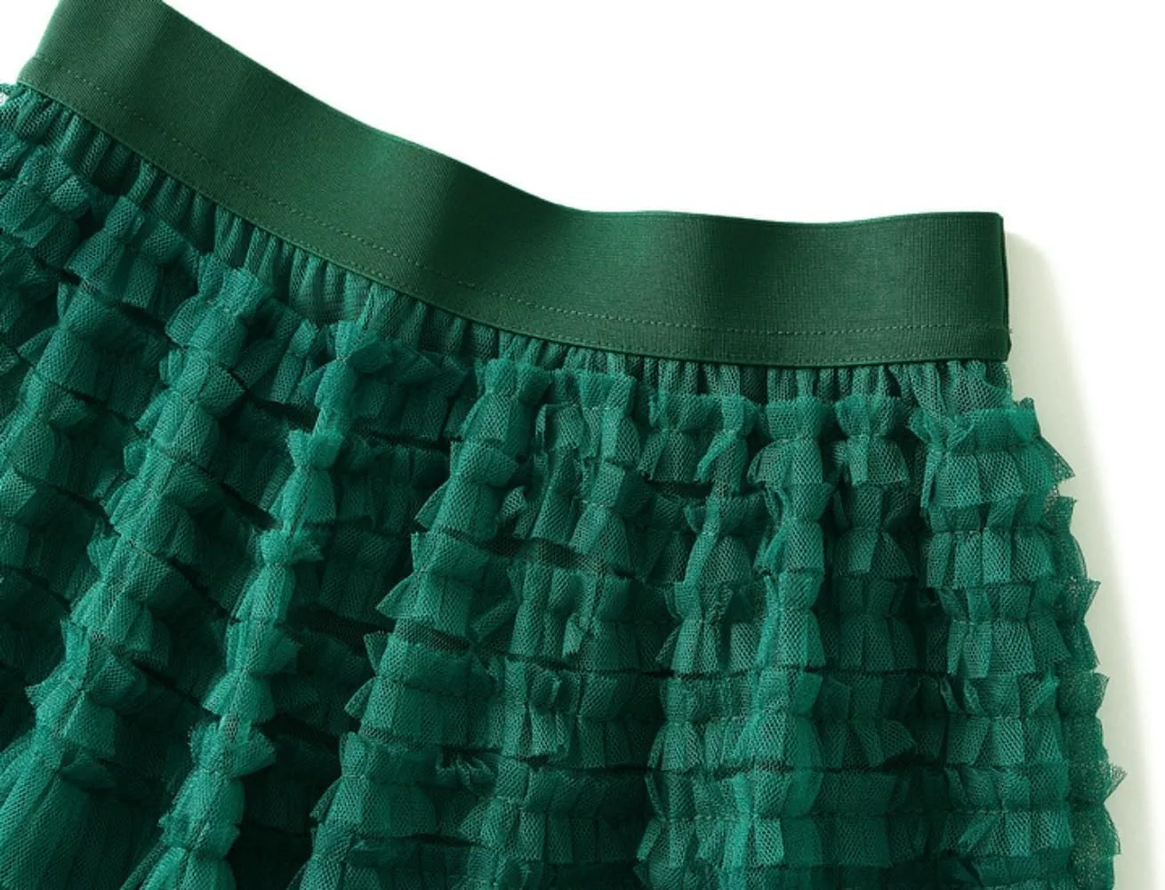 Mesh Flounce Temperament Skirt Womens 2024 New Ladies Cake Skirt Elegant Tulle Maxi Skirt for Women