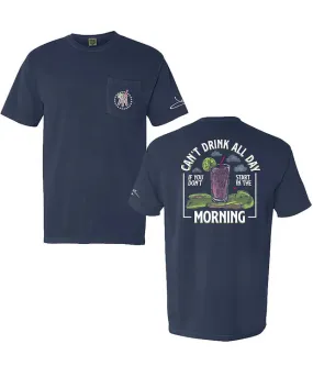 MORNING TRANSFUSION POCKET TEE - NAVY