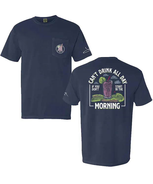 MORNING TRANSFUSION POCKET TEE - NAVY