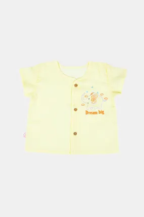 Oh Baby Dream Big Front Button Vest-half Sleeve - HV01