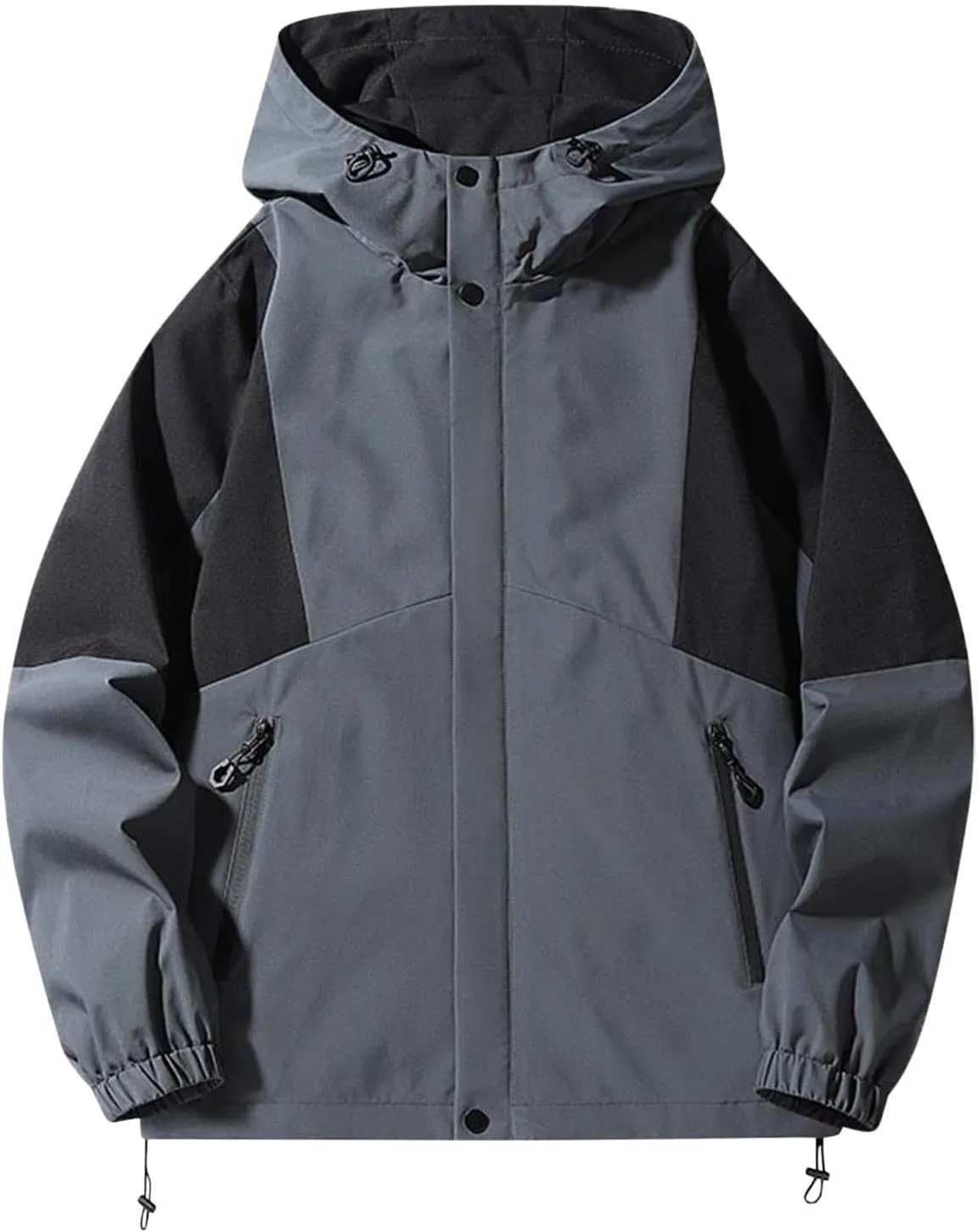 Outdoors Hiking Jackets for Men Casual Sport Windproof Hooded Jacket Breathable Athletic Running Mountaineering Suit