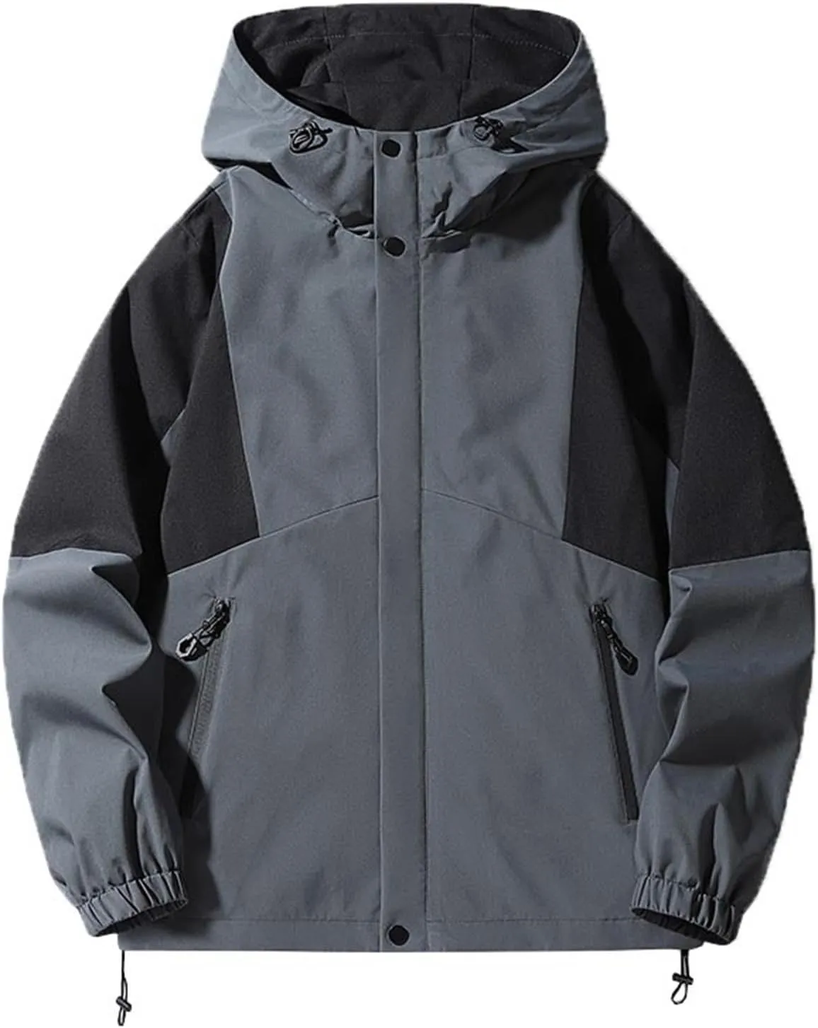 Outdoors Hiking Jackets for Men Casual Sport Windproof Hooded Jacket Breathable Athletic Running Mountaineering Suit