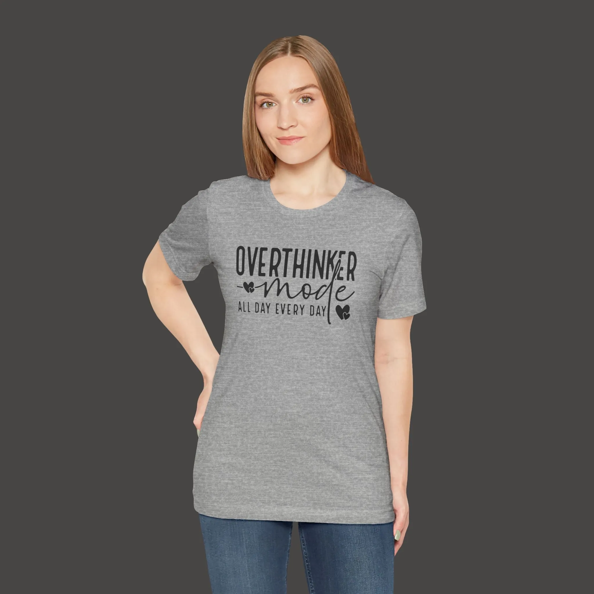 Over Thinker Mode -Mental Health Awareness Short Sleeve Tee