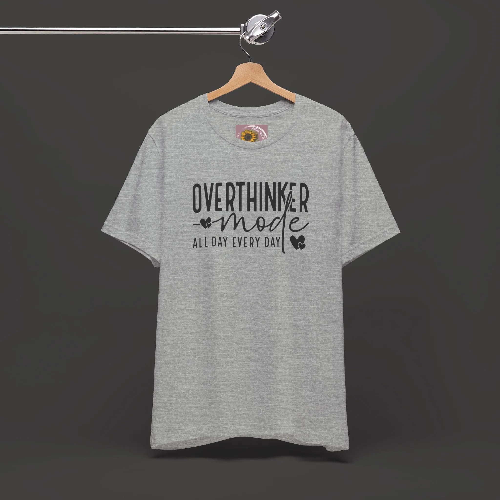 Over Thinker Mode -Mental Health Awareness Short Sleeve Tee