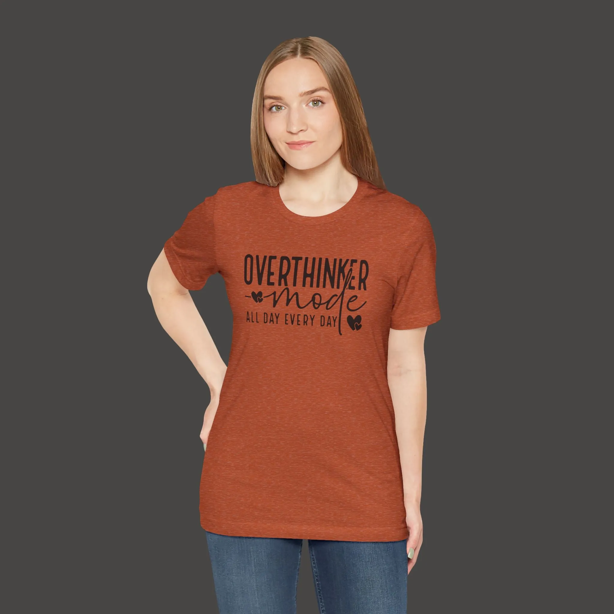 Over Thinker Mode -Mental Health Awareness Short Sleeve Tee