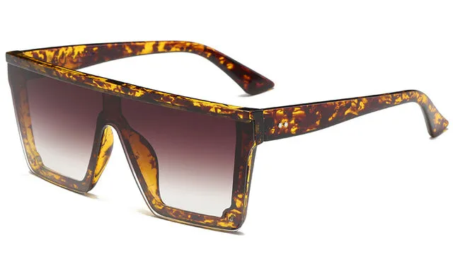 Oversize Semi Square Driving Cool Men Sunglasses