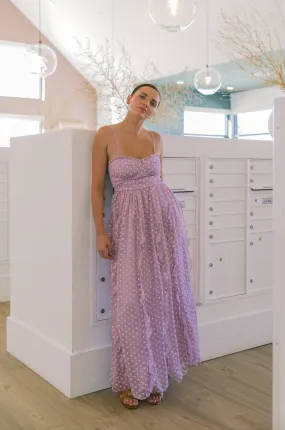 Pretty Thing Embroidered Daisies Maxi Dress