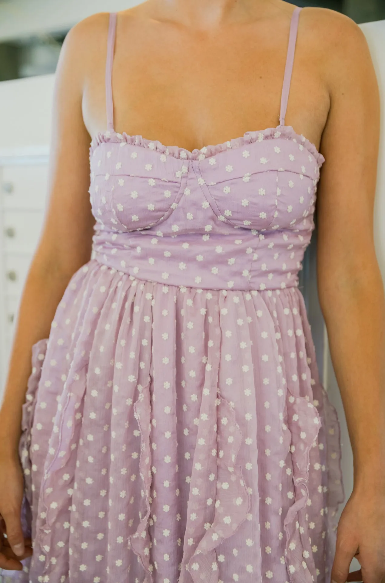 Pretty Thing Embroidered Daisies Maxi Dress