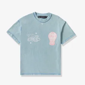 "Shapes" Tee (vintage aqua blue)