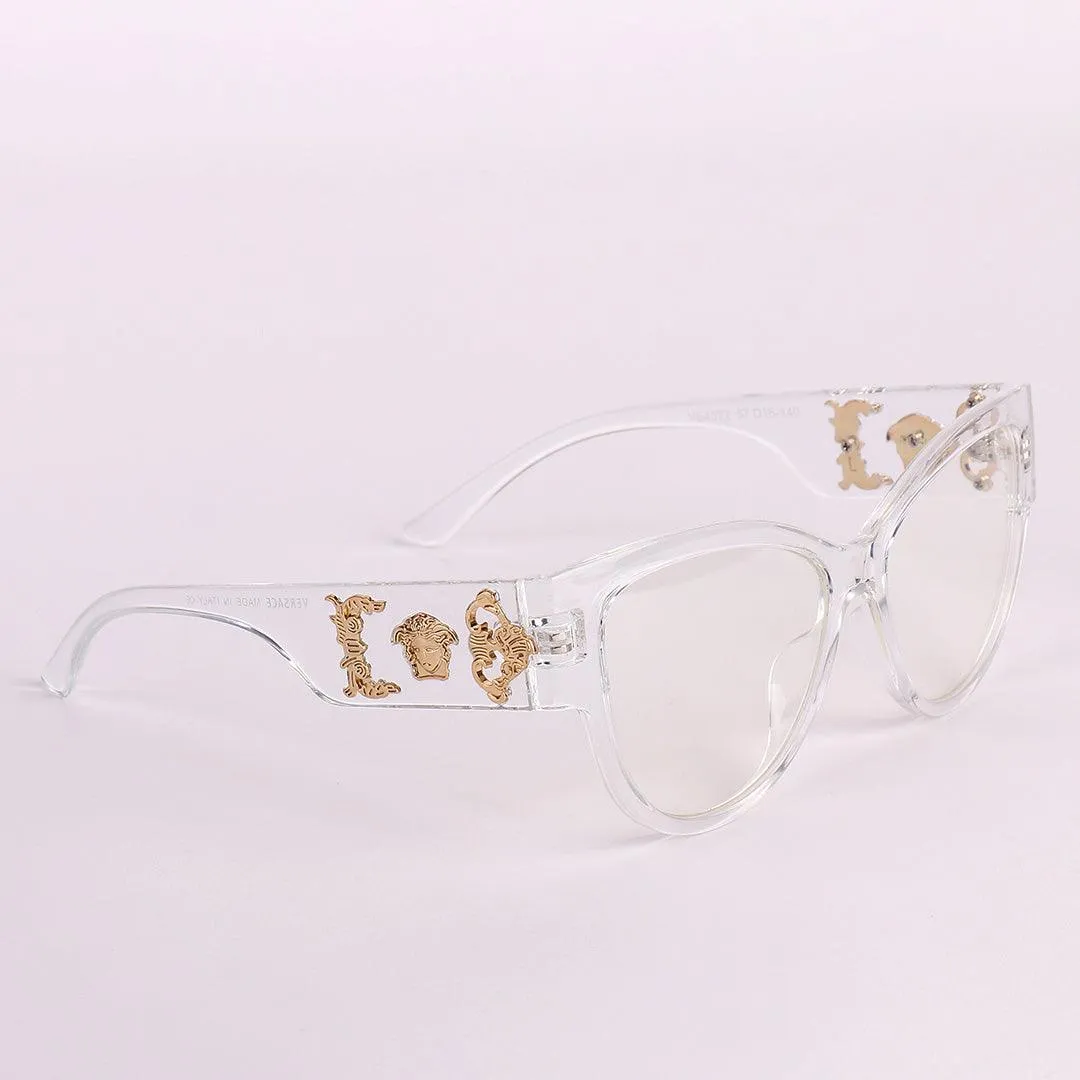 Rare Gianni Versace Medusa Crystal Transparent Glasses