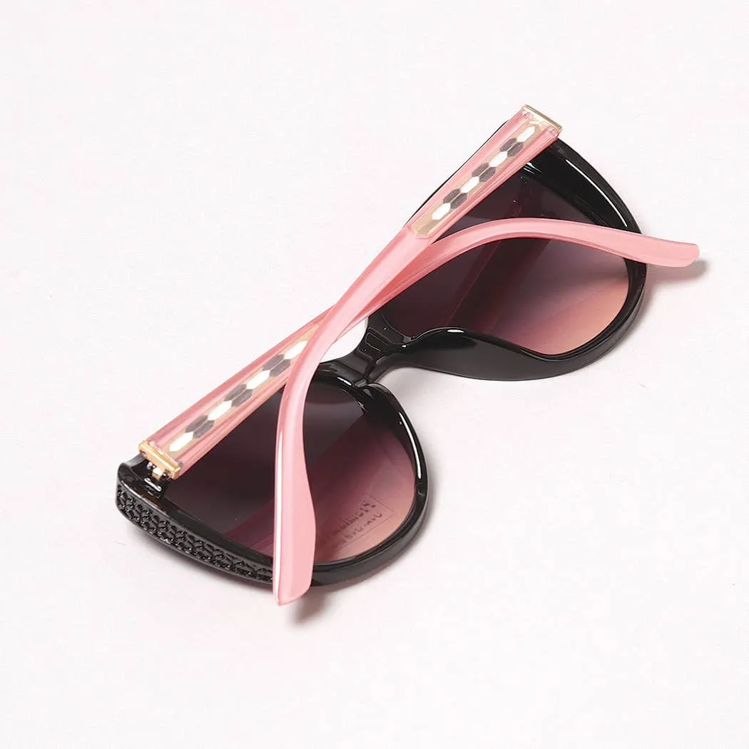 Round Cateye Bold Frame Sunglasses