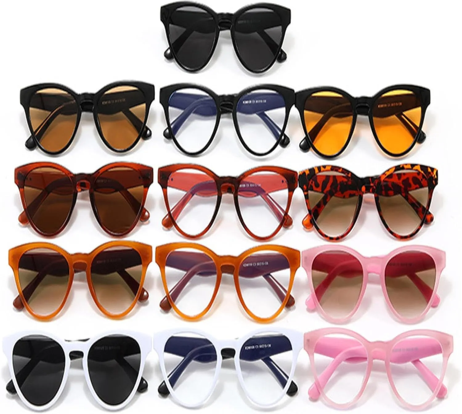 Small Cat Eye Sunglasses for Women Trendy Vintage Composite Shades Eyewear Fashion Luxury Sun Glasses