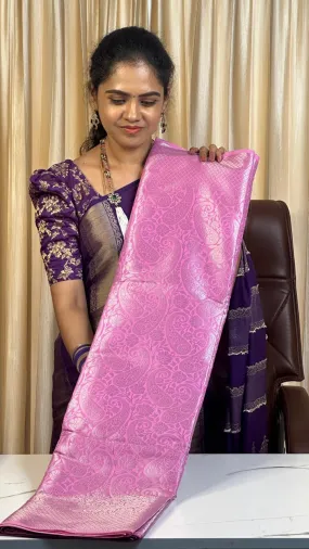 Soft Katan tissue saree 🥰