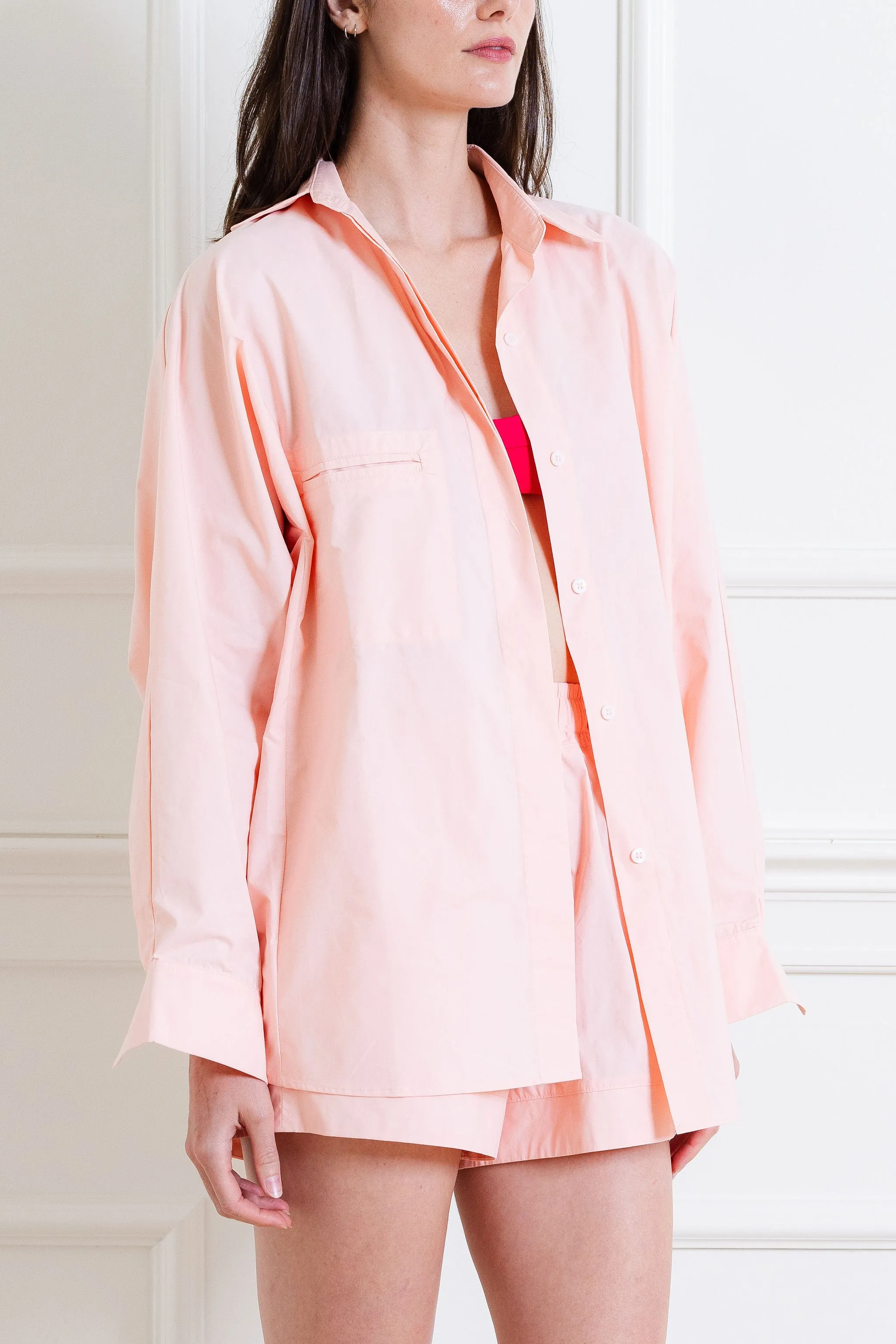 Soft Pink Oversized Shirt