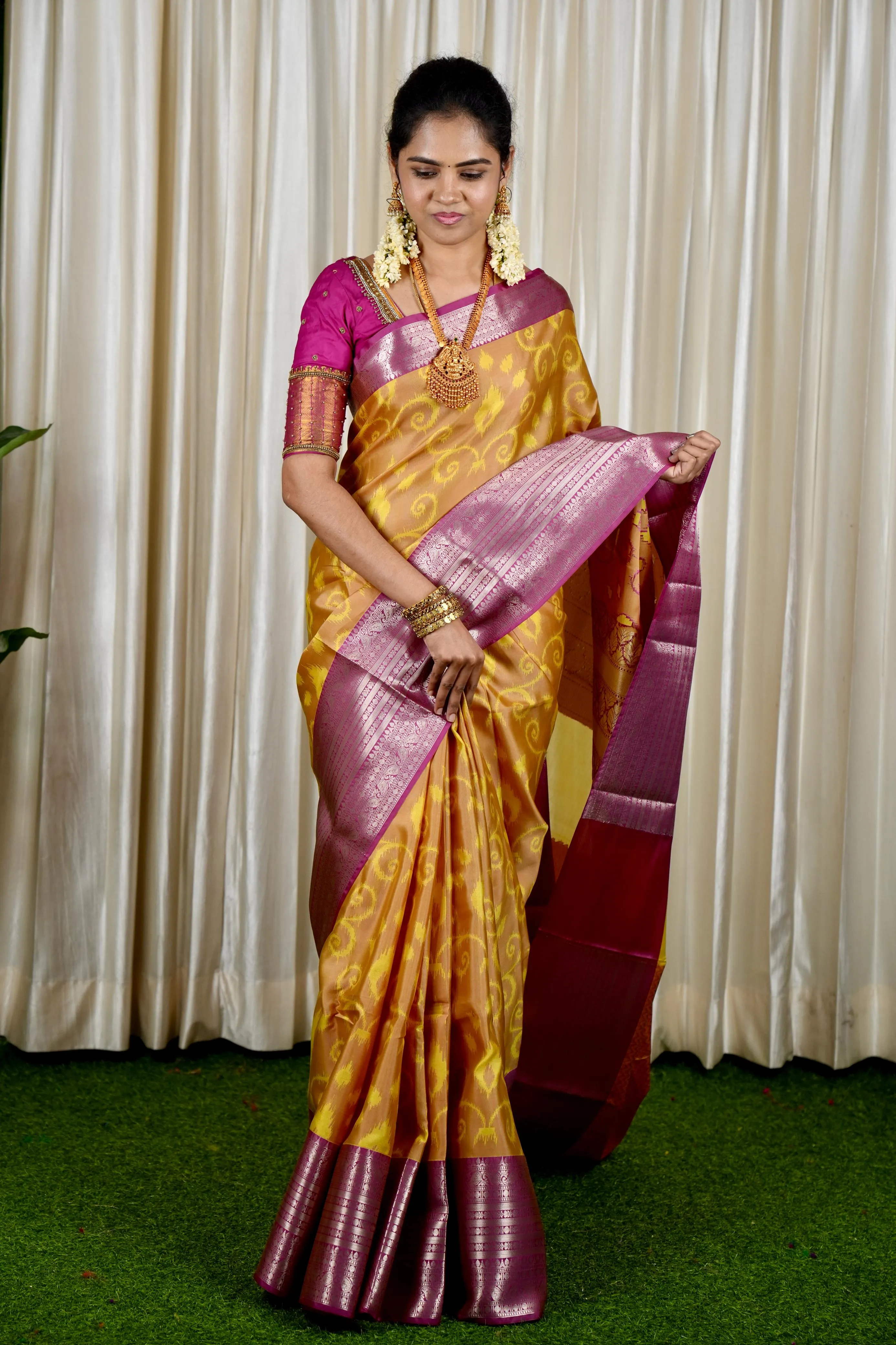 Soft silk saree sold❌