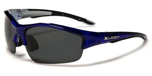 Sports Semi-Rimless Polarized Wrap Sunglasses Unisex