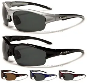 Sports Semi-Rimless Polarized Wrap Sunglasses Unisex