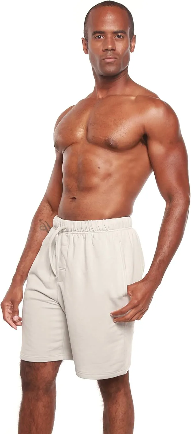 Spun Bamboo Men's Bamboo Viscose Soft Fleece Lounge Shorts